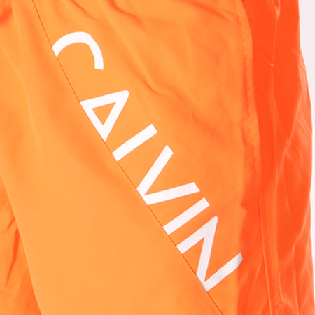 Calvin Klein - Short De Bain Medium Drawstring 0168 Orange Fluo