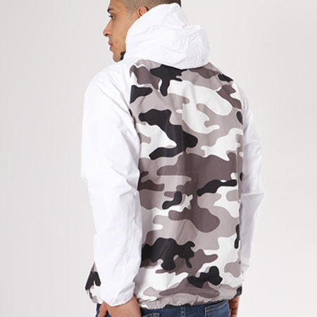 Dickies - Coupe-Vent Smithfield Blanc Camouflage Gris