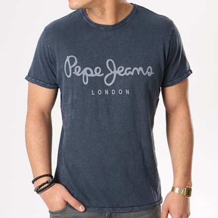 Pepe Jeans - Tee Shirt Essential Denim Bleu Marine