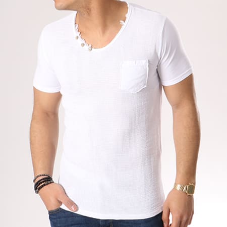 MTX - Tee Shirt Poche MT3002 Blanc