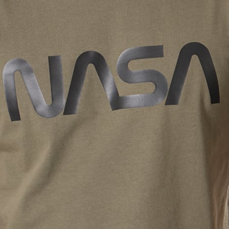 NASA - Tee Shirt Worm Logo Vert Kaki