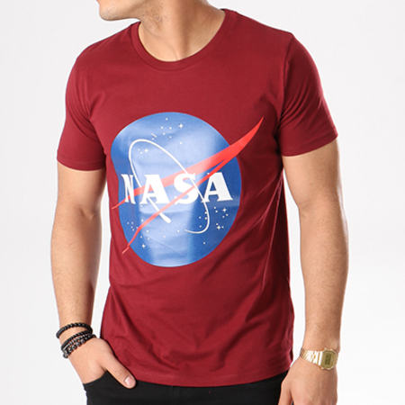 NASA - Tee Shirt Insignia Front Bordeaux