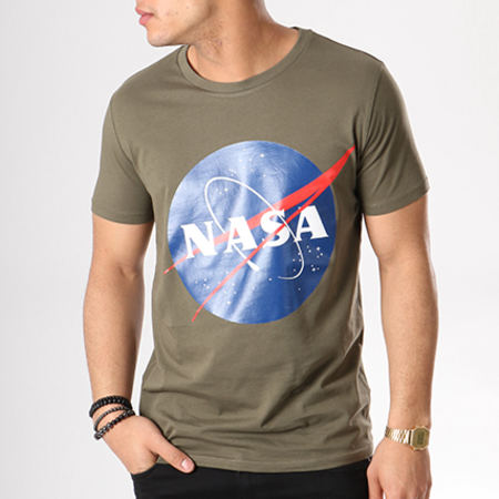 NASA - Tee Shirt Insignia Front Vert Kaki