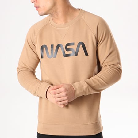 NASA - Sweat Crewneck Worm Logo Camel