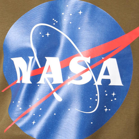 NASA - Sweat Crewneck Insignia Front Vert Kaki
