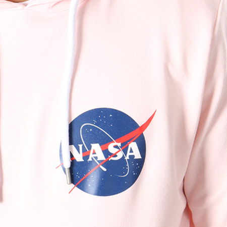 NASA - Sweat Capuche Insignia Rose Pale