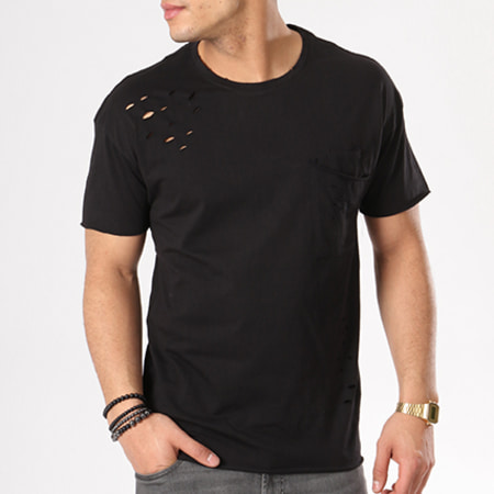 Paname Brothers - Tee Shirt Poche Tilly Noir