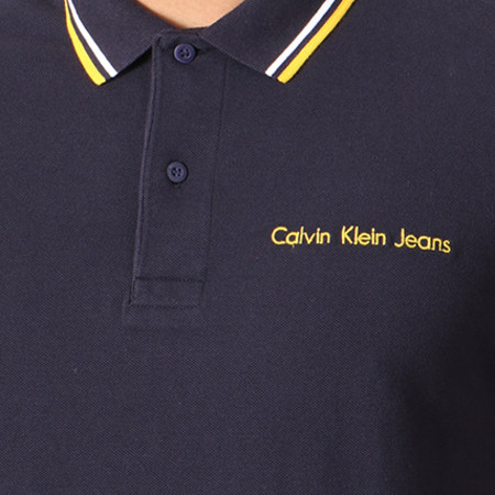 Calvin Klein - Polo Manches Courtes Pirgos 2 6934 Bleu Marine