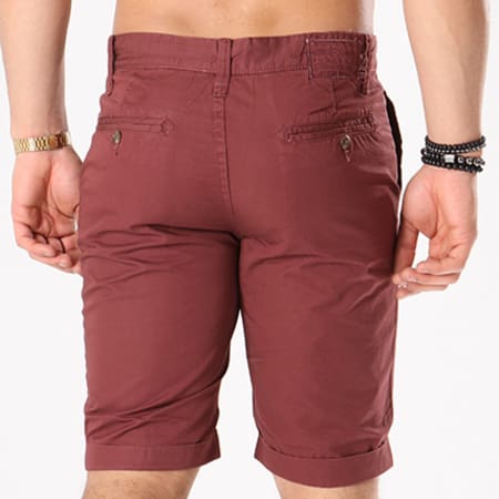 Crossby - Short Chino Tommy Bordeaux