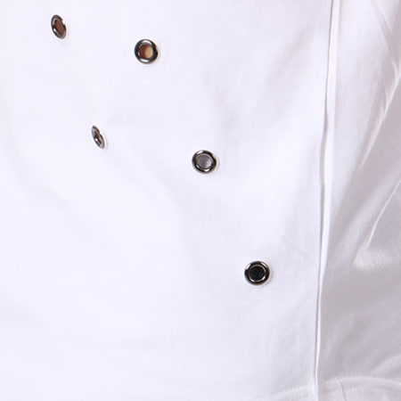 MTX - Tee Shirt Oversize Patchs Brodés C3067 Blanc