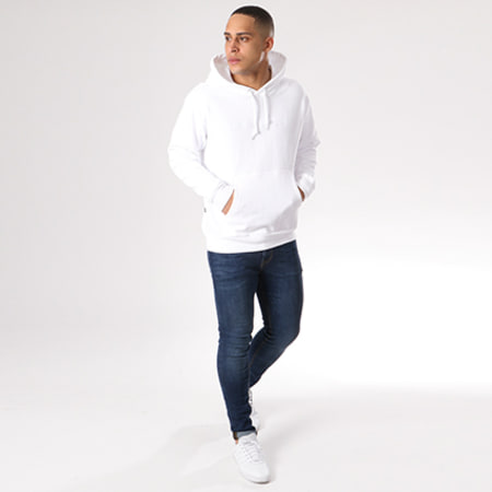 Obey - Sweat Capuche Authentic Blanc