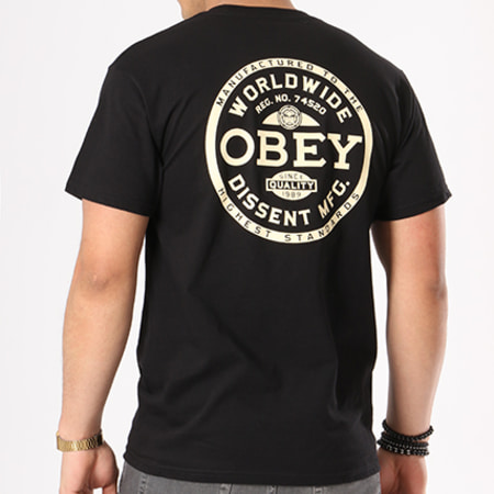Obey - Tee Shirt Dissent Standards Noir