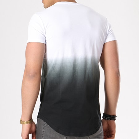 Terance Kole - Tee Shirt Oversize 98047 Blanc Dégradé Noir