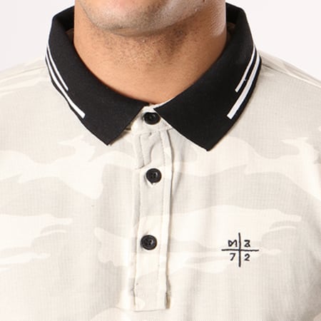MZ72 - Polo Manches Courtes Pactice Beige Camouflage