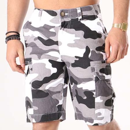 Dickies - Short Cargo New York Gris Anthracite Blanc Camouflage