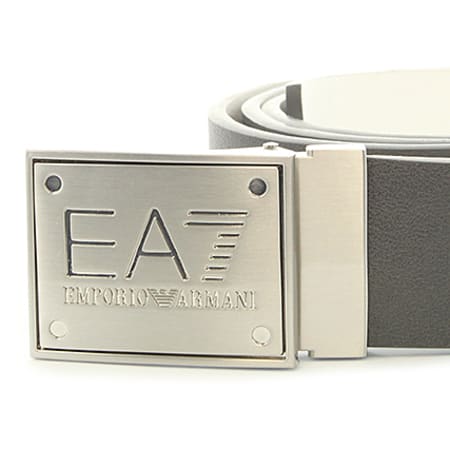 EA7 Emporio Armani - Ceinture Reversible 275524-8P693 Gris Anthracite Blanc