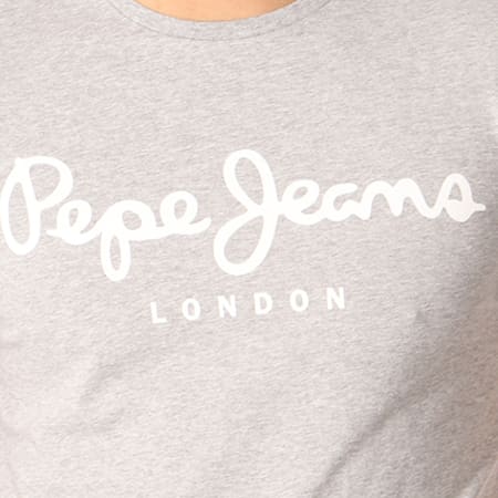 Pepe Jeans - Tee Shirt Original Stretch Gris Chiné