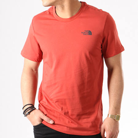 The North Face - Tee Shirt Simple Dome Rouge Brique