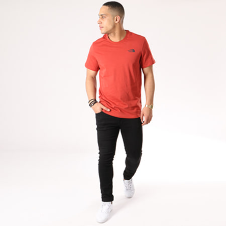 The North Face - Tee Shirt Simple Dome Rouge Brique
