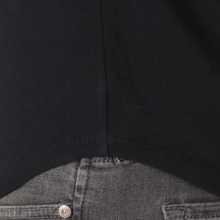 VIP Clothing - Tee Shirt Oversize Bandes Brodées 1756 Noir