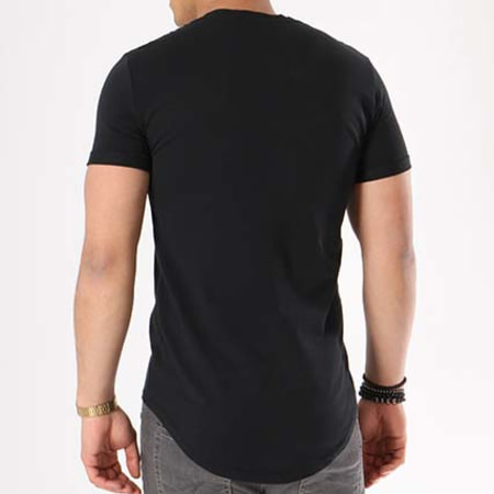 VIP Clothing - Tee Shirt Oversize Bandes Brodées 1756 Noir
