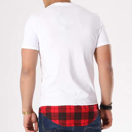 VIP Clothing - Tee Shirt Poche Oversize 1750 Blanc Rouge