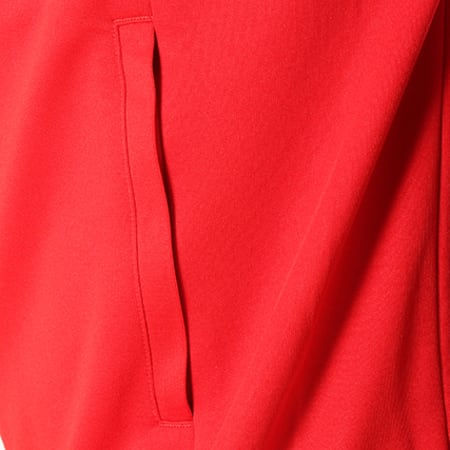Adidas Originals - Veste Zippée Avec Bandes Brodées SST CW1257 Rouge Blanc