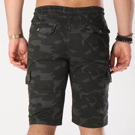 American People - Short Cargo Geralde Camouflage Gris Anthracite