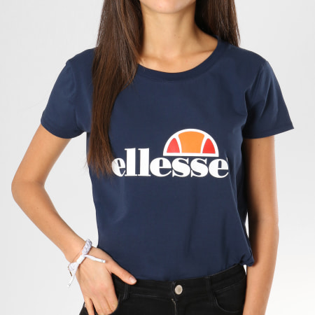 Ellesse - Tee Shirt Oversize Femme Uni Bleu Marine