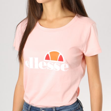 Ellesse - Tee Shirt Oversize Femme Uni Rose Pale