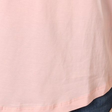 Ellesse - Tee Shirt Oversize Femme Uni Rose Pale