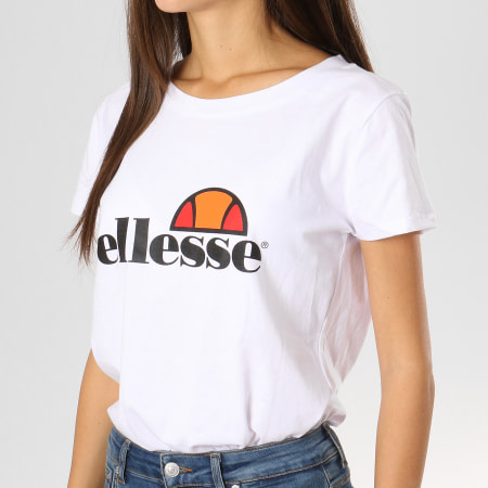 Ellesse - Tee Shirt Oversize Femme Uni Blanc