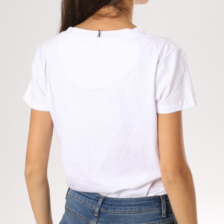 Ellesse - Tee Shirt Oversize Femme Uni Blanc