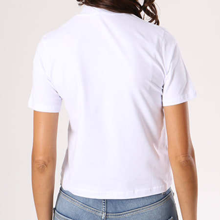 NASA - Tee Shirt Crop Femme Insignia Blanc