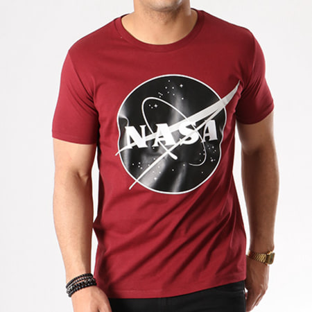 NASA - Tee Shirt Insignia Front Desaturate Bordeaux