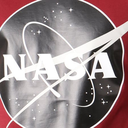NASA - Tee Shirt Insignia Front Desaturate Bordeaux