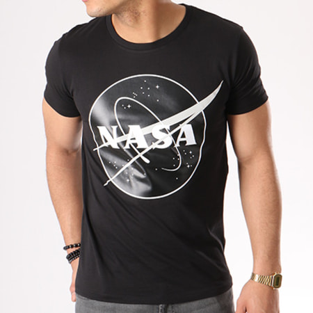 NASA - Tee Shirt Insignia Front Desaturate Noir