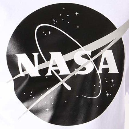 NASA - Sweat Crewneck Insignia Front Desaturate Blanc