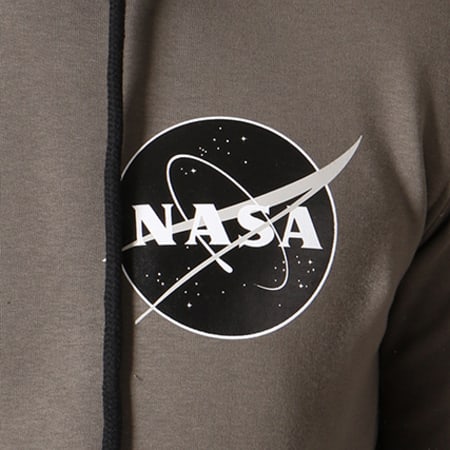 NASA - Sweat Capuche Insignia Desaturate Vert Kaki