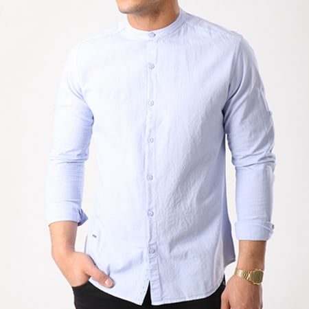 Paname Brothers - Chemise Manches Longues Carla Bleu Clair