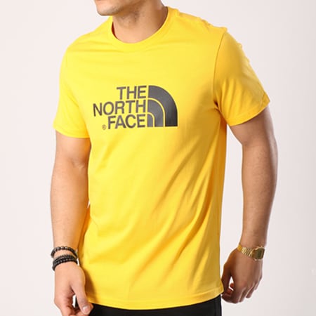 The North Face - Tee Shirt Easy Jaune Noir
