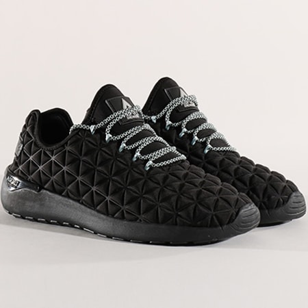 Asfvlt Sneakers - Baskets Speed Socks Black Pastel Blue