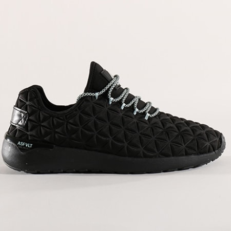 Asfvlt Sneakers - Baskets Speed Socks Black Pastel Blue