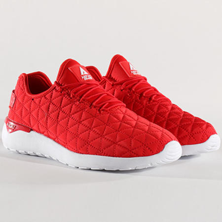 Asfvlt Sneakers - Baskets Speed Socks Quilted Red White