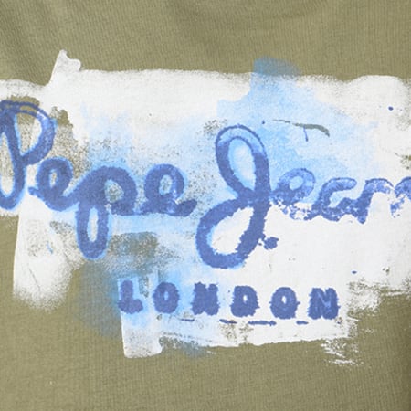 Pepe Jeans - Tee Shirt Enfant Golders Vert Kaki