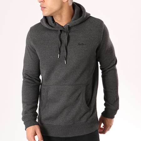Pepe Jeans - Sweat Capuche Thru Gris Anthracite Chiné