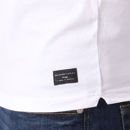 Selected - Tee Shirt Niklas Blanc