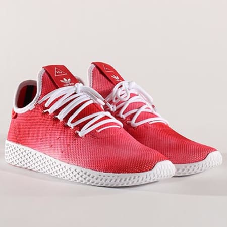 Adidas Originals - Baskets Femme Tennis HU Holi Pharrell Williams CQ2301 Scarlet Footwear White