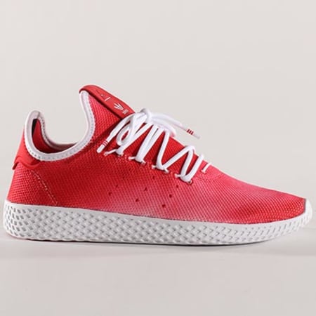 Adidas Originals - Baskets Femme Tennis HU Holi Pharrell Williams CQ2301 Scarlet Footwear White