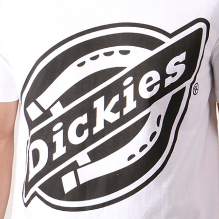Dickies - Tee Shirt Johnson Blanc Noir